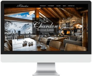 Shi chalet holiday rental website design